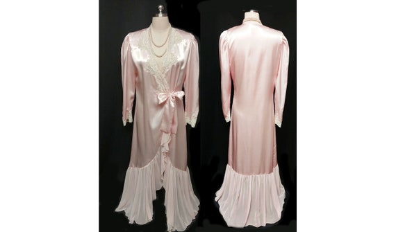 Gorgeous Vintage Victoria's Secret Pink Satin Chif