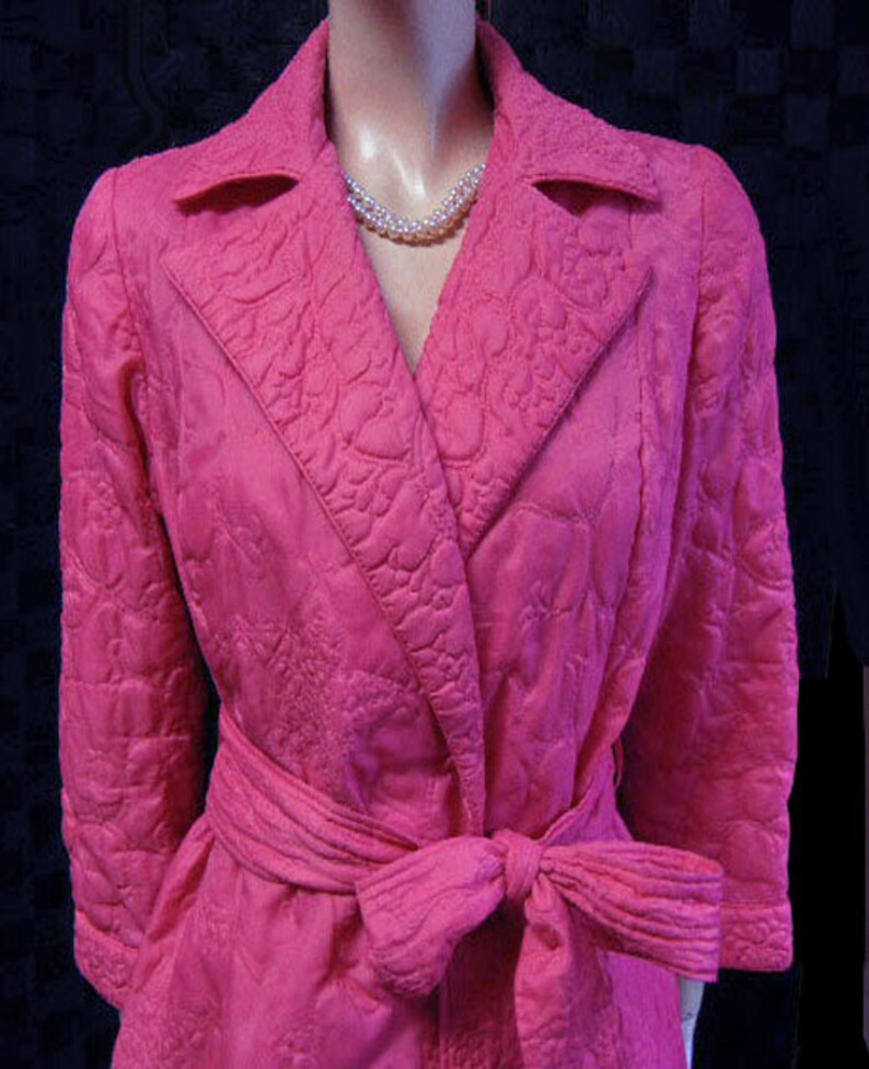 Vintage Bullocks Silky Quilted Robe Made in Hong Kong Mardi Etsy
