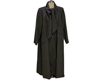 Christian Dior Monsieur Mens Designer Vintage Black Trench