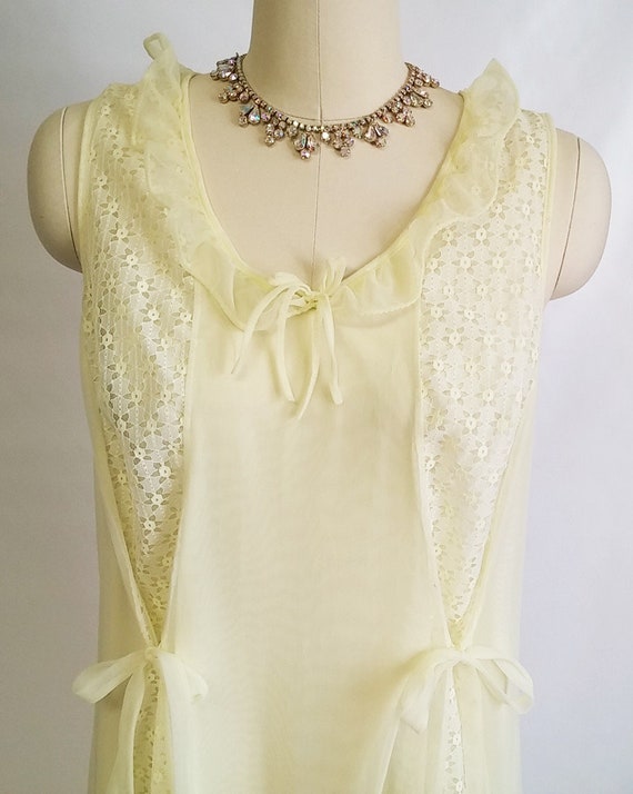 Vintage Swissette Originals Peignoir & Nightgown … - image 8