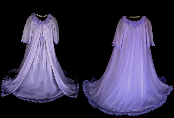 Vintage Jenelle of California Peignoir Nightgown … - image 2