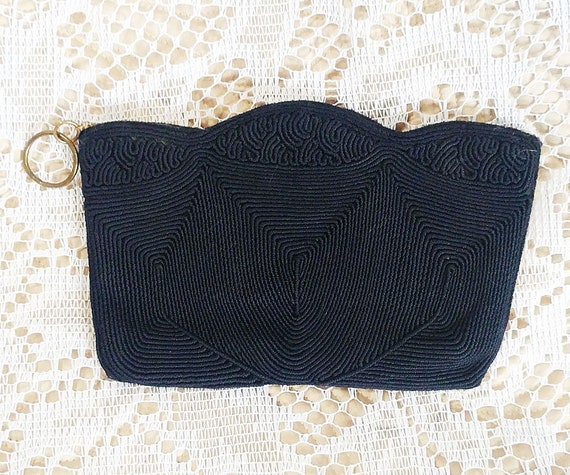 dark navy evening bag