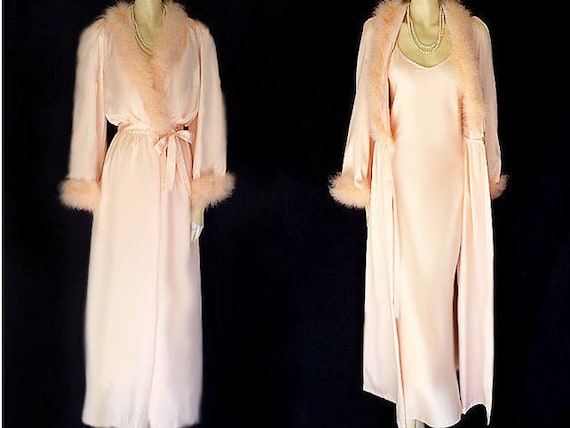 Vintage Intime of California Peignoir Nightgown S… - image 1