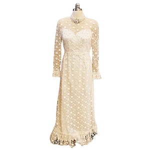 Vintage 1960s Glamorous Rhinestone Encrusted Evening Gown