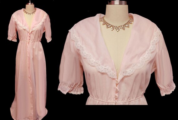 Vintage 80s Diane Von Furstenberg Peignoir Cotton