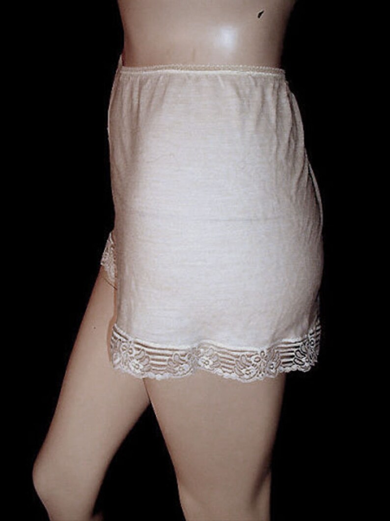 Vintage Damart Silk Blend Lace Thermolactyl Panties Made in France