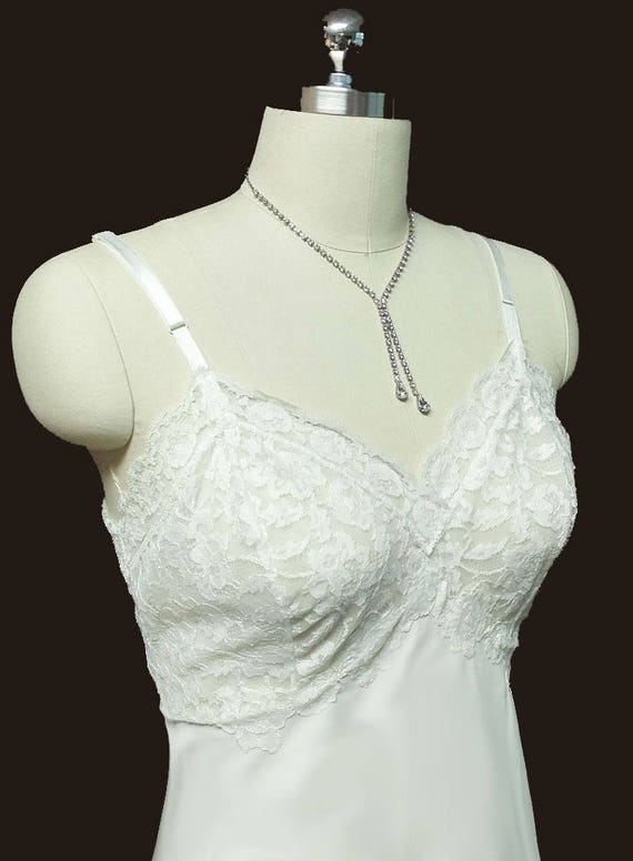 Vintage Van Raalte Suavette Slip Appliques Bridal… - image 4