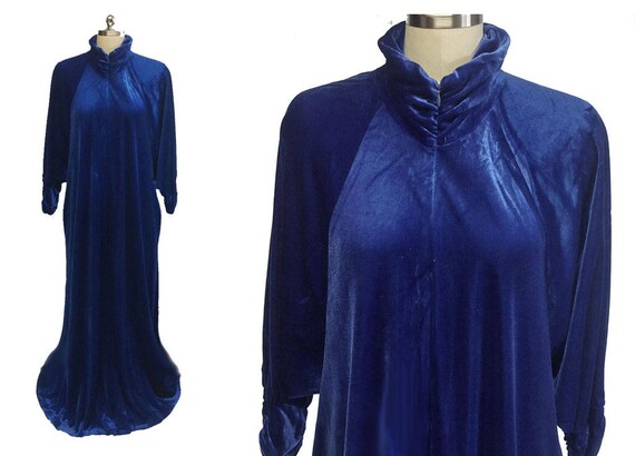 Vintage Keyloun Luxurious Panne Velvet Ruched Dres