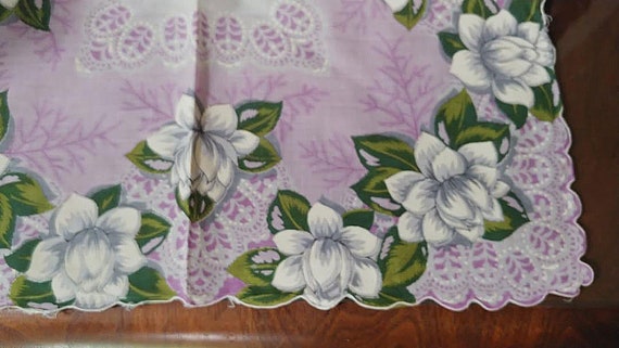 Vintage Large White 50s Water Lily Lotus Blossom … - image 5