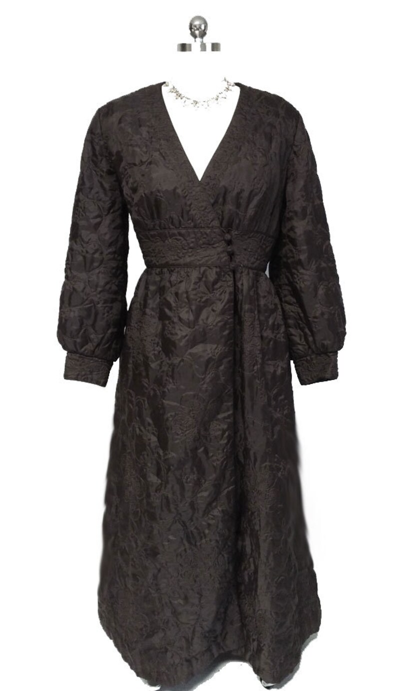 SALE Vintage Quilted Robe Made in Hong Kong in Sumatra Etsy