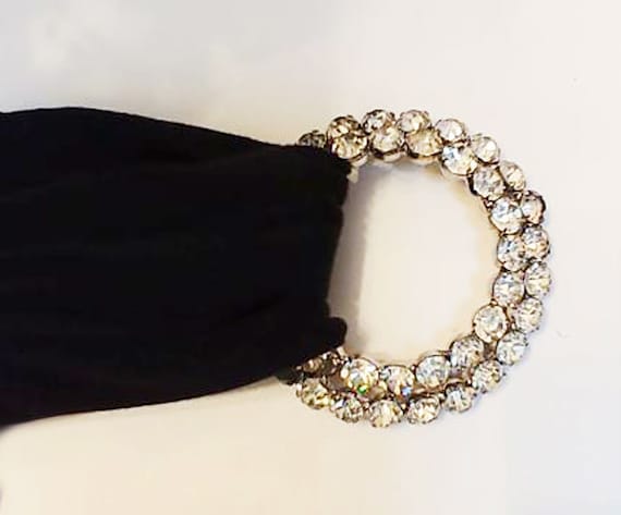 Glamorous Vintage 60s 70s Huge Belt Buckle Double… - image 3