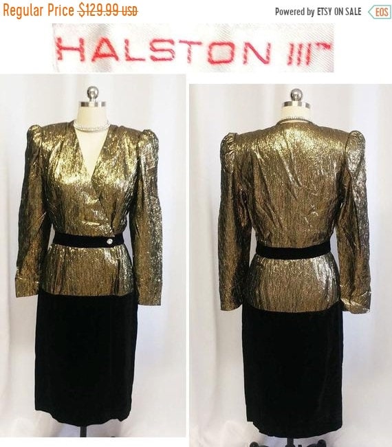 HOLIDAYSALE2020 Vintage Black Gold Sparkling Sequi