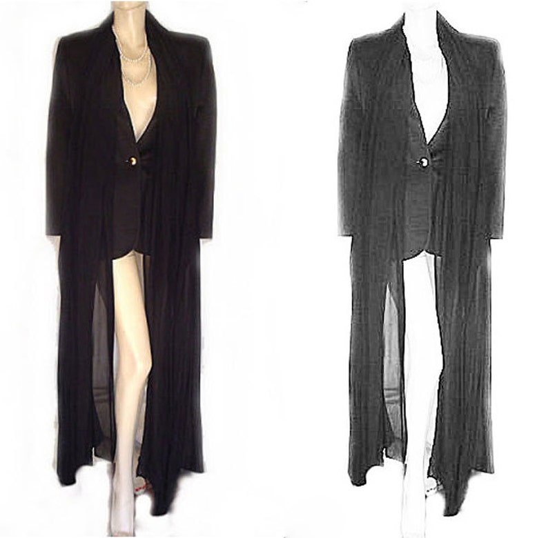 long chiffon evening coats