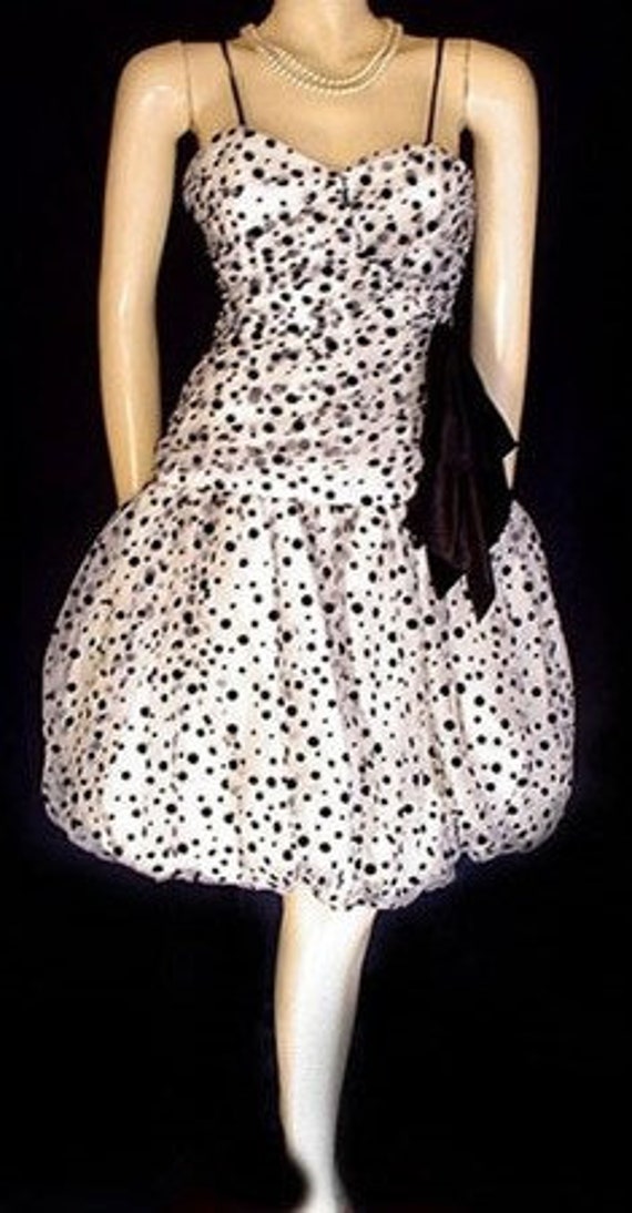 Vintage Nancy Braccoloni Party Dress Balloon Swee… - image 2