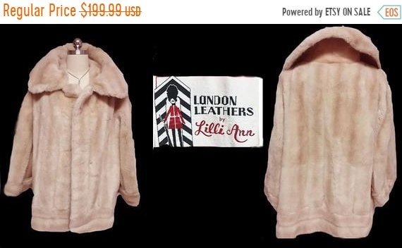 Vintage Lilli Ann Faux Fur Coat London Leathers Ja