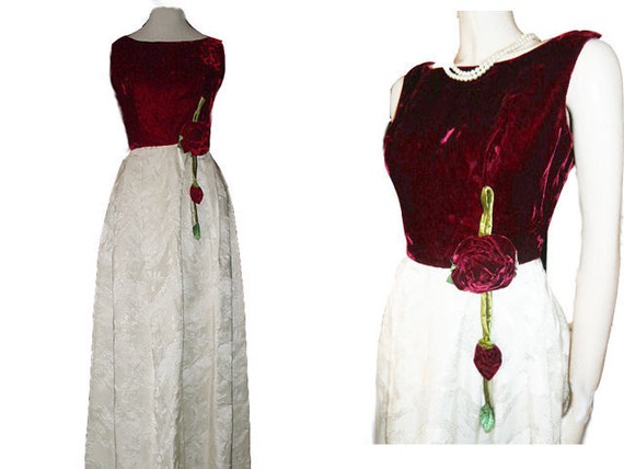 HolidaySale2020 Vintage 60s Velvet & Brocade Eveni