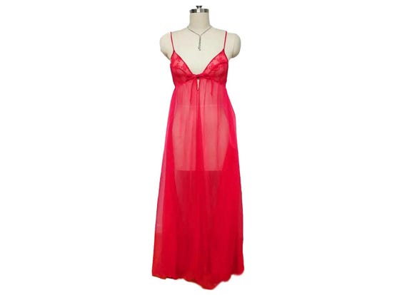 Vintage Sheer Fredericks of Hollywood Sheer Night… - image 1