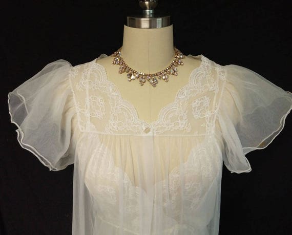 Vintage Gilead Bridal Peignoir & Nightgown Set br… - image 4
