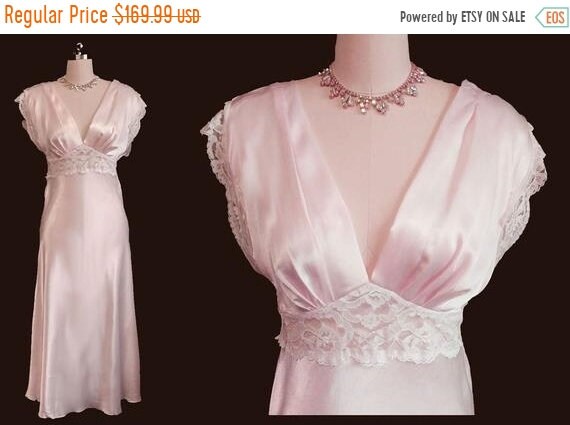 Glamorous Vintage 80s Pink Charmeuse Like Satin La
