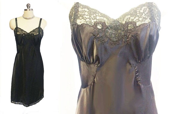 Vintage Sophisticated 60s Enchant Barbizon Black S