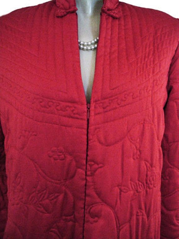 Vintage CHRISTIAN DIOR Quilted Robe Hong Kong Lac… - image 2