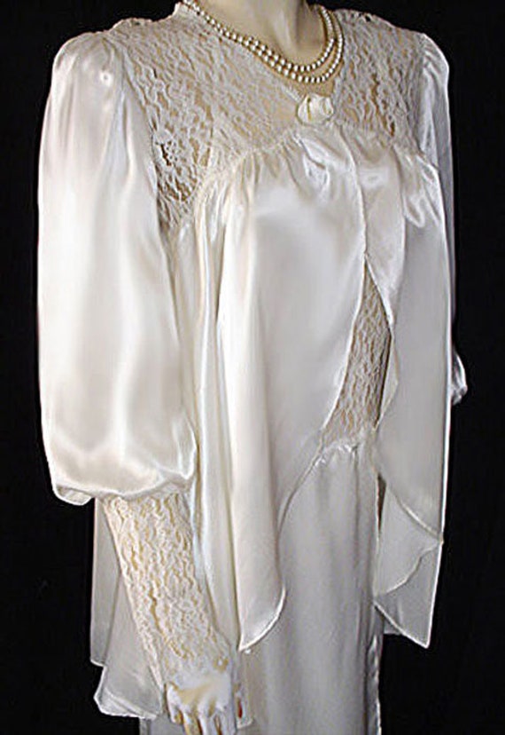 Vintage Jessica Lynn Peignoir Nightgown Set Brida… - image 6