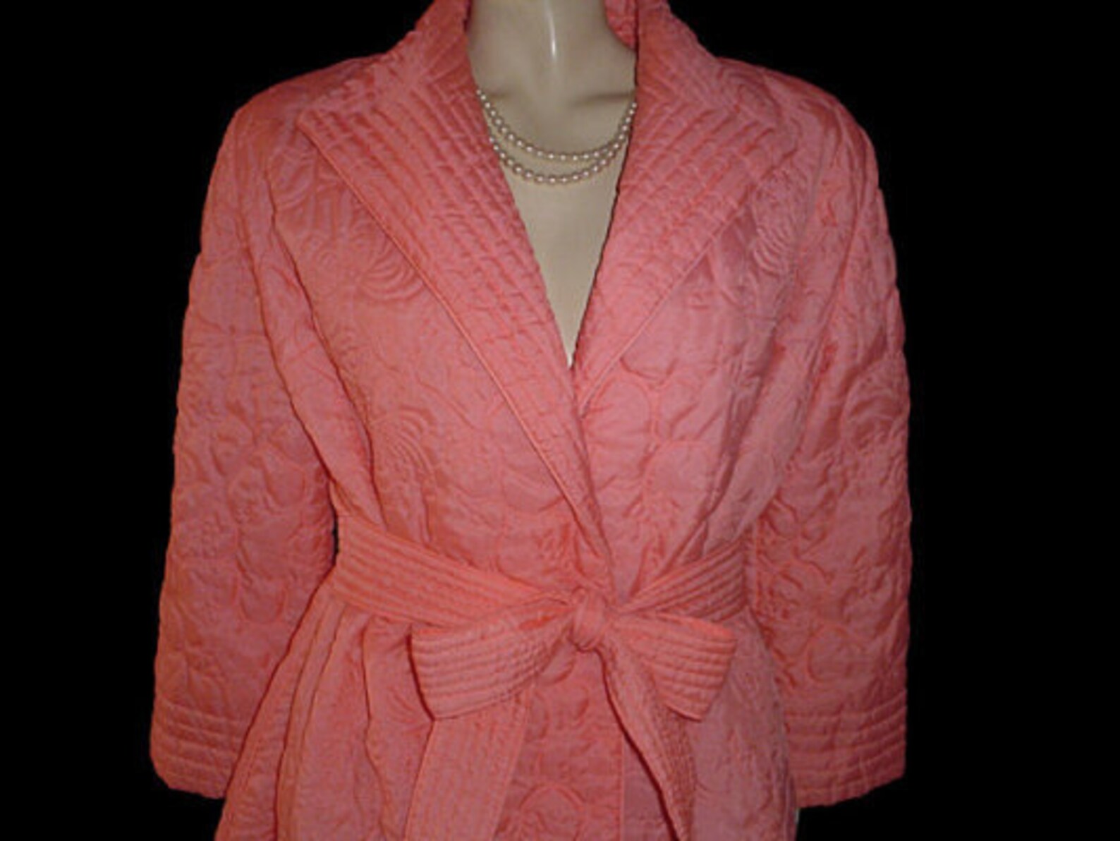 Vintage Quilted Robe Made in Hong Kong in Sierra Sunset Designer Robe