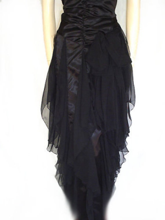 Vintage 50s Evening Gown Metal Zipper Dress Sweet… - image 6