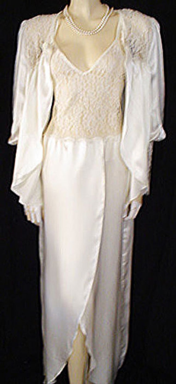 Vintage Jessica Lynn Peignoir Nightgown Set Brida… - image 7