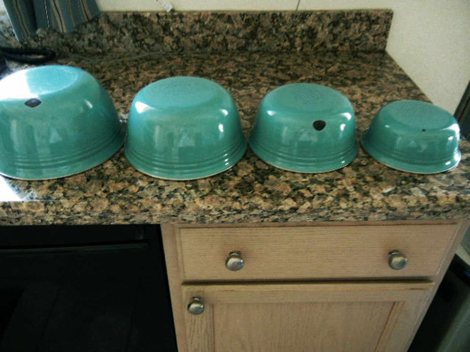 Rare Retired Fiestaware Bowls w Lids Genuine Turquoise Aqua Etsy