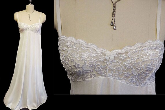 Vintage Rare Sheer Olga Nylon & Spandex Lace Bra N
