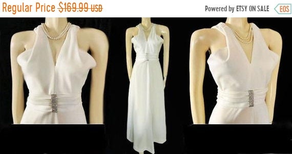 CLEARANCE SALE Vintage Marilyn Halter Look wedding