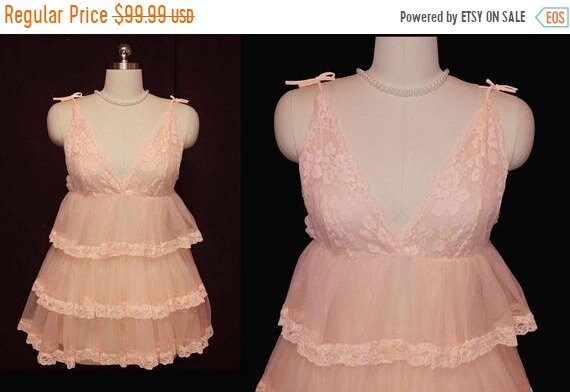 CLEARANCE SALE Vintage Lace & Sheer Nylon Baby Dol