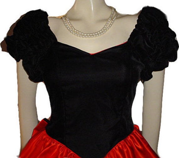 Vintage Time & Eternity Evening Gown Black Velvet… - image 4