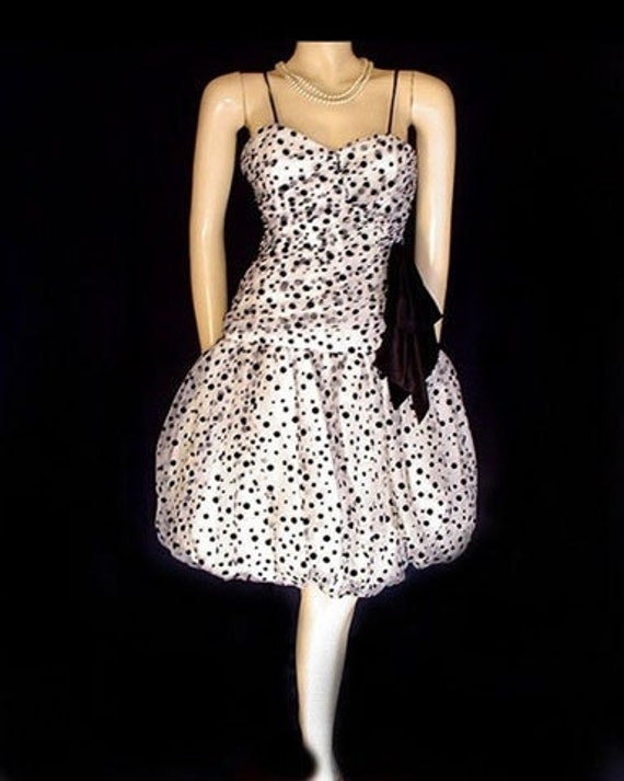 Vintage Nancy Braccoloni Party Dress Balloon Swee… - image 3