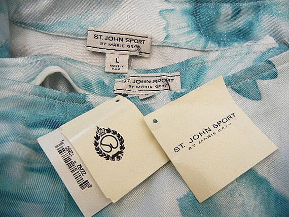 SALE St John Marie Gray Jacket Slacks Outfit Chain Logo New ...
