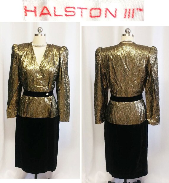 Halston cocktail best sale dress