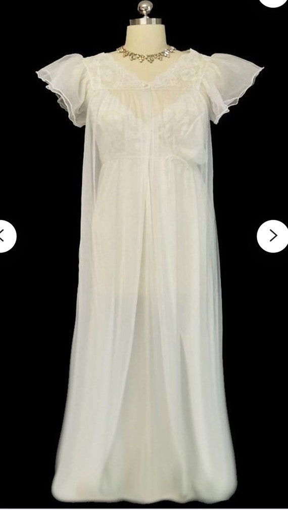 Vintage Gilead Bridal Peignoir & Nightgown Set br… - image 10