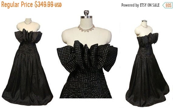 HOLIDAYSALE2020 Vintage Designer Huge Bow Bodice S