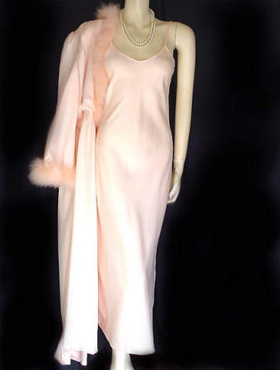 Vintage Intime of California Peignoir Nightgown S… - image 5