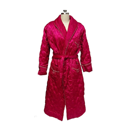 Vintage Hwalmi Satin Oriental Asian Quilted Wrap R