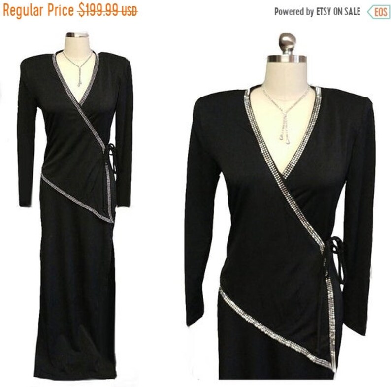 rhinestone evening gown