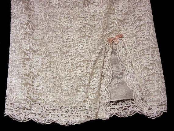 Vintage 50s 60s Glydons Slip Petti Slip Plus Lace