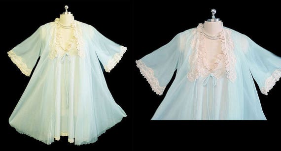 Vintage Intime of California Peignoir & Nightgown