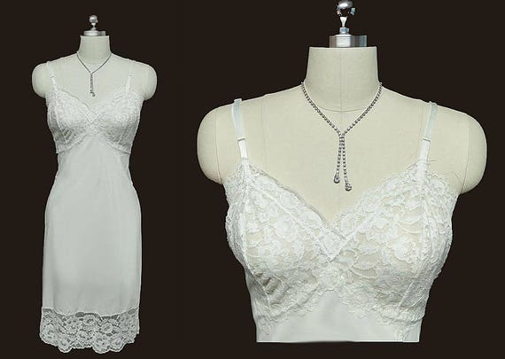 Vintage Van Raalte Suavette Slip Appliques Bridal… - image 1