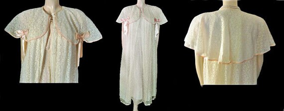 Vintage Fancy Fantasy Lingerie Pink Ivory Lace Cap