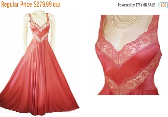 CLEARANCE SALE Vintage Olga Bodysilk Nightgown Spa