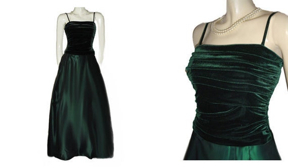 velvet long gown design