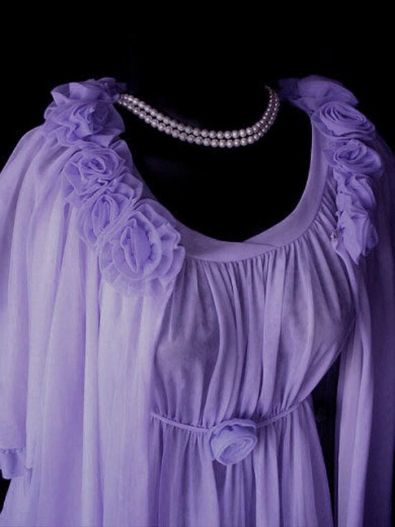 Vintage Jenelle of California Peignoir Nightgown … - image 6