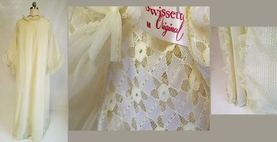 Vintage Swissette Originals Peignoir & Nightgown … - image 7